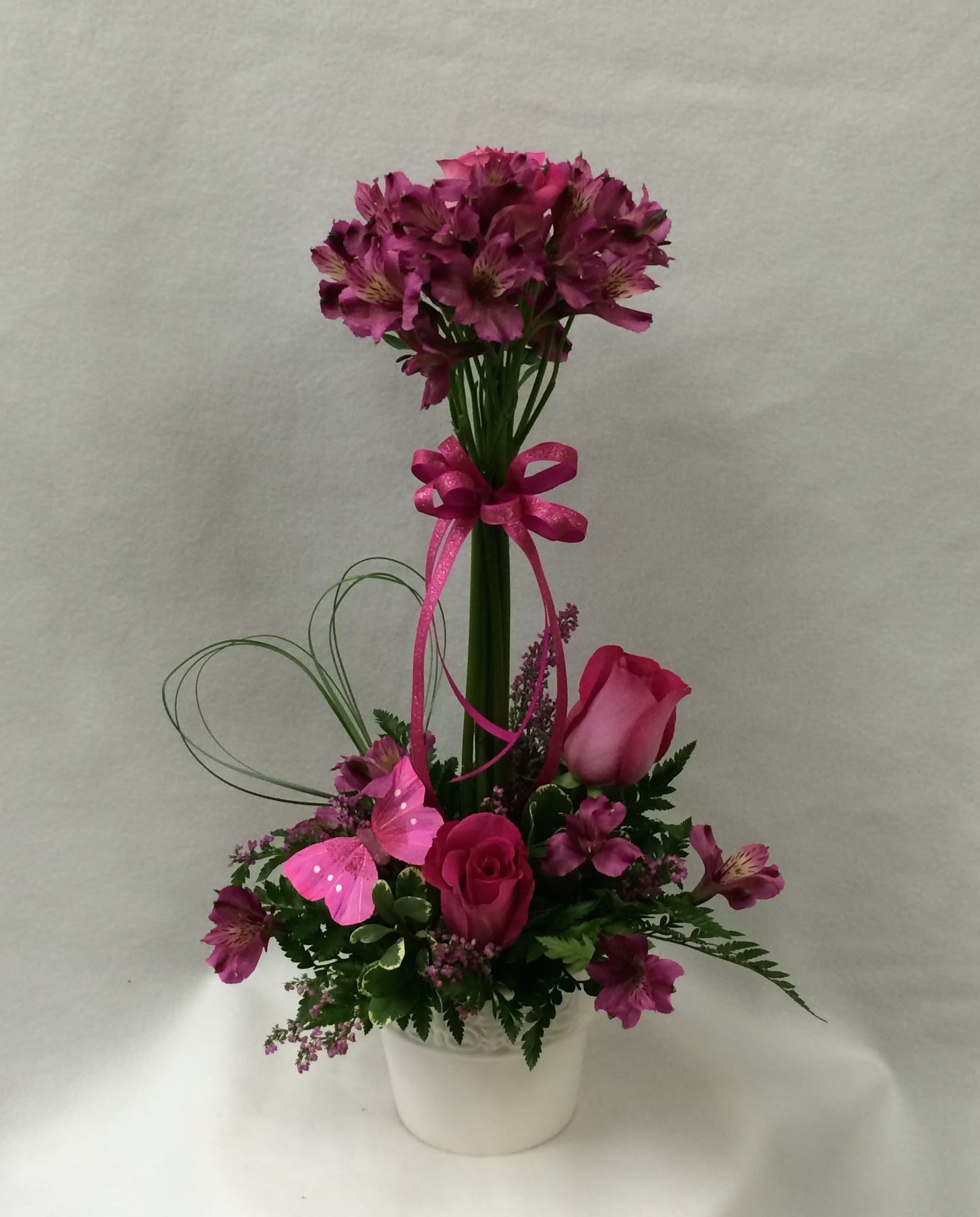 Alstroemeria Topiary in Charleston, IL | Noble Flower Shop