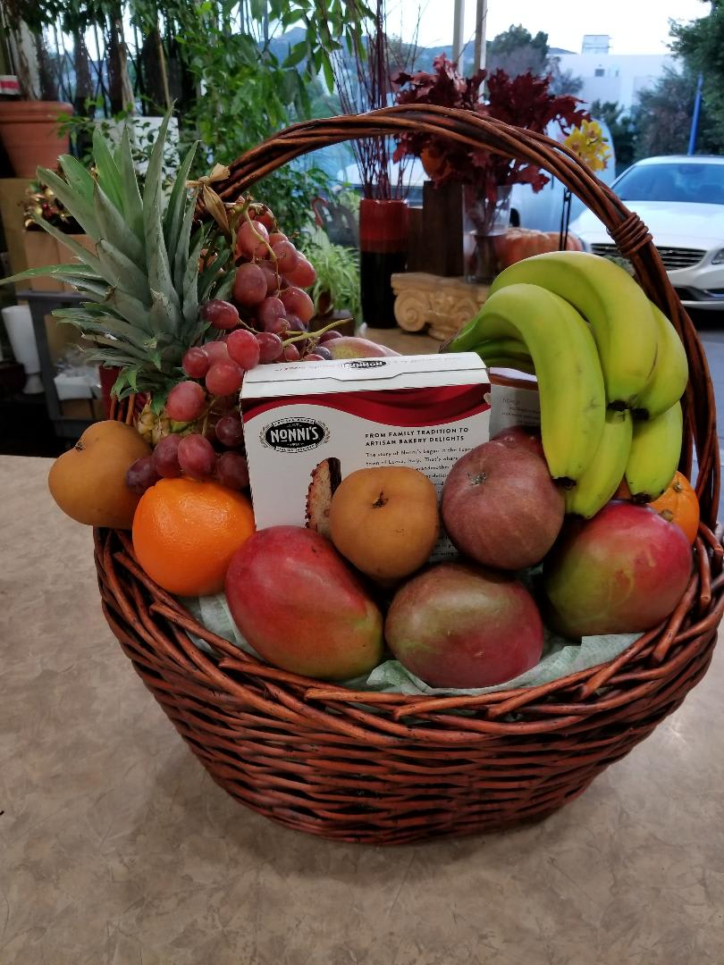 Delicious Fruit Basket In Los Angeles Ca Floral Design By Dave S Flowers