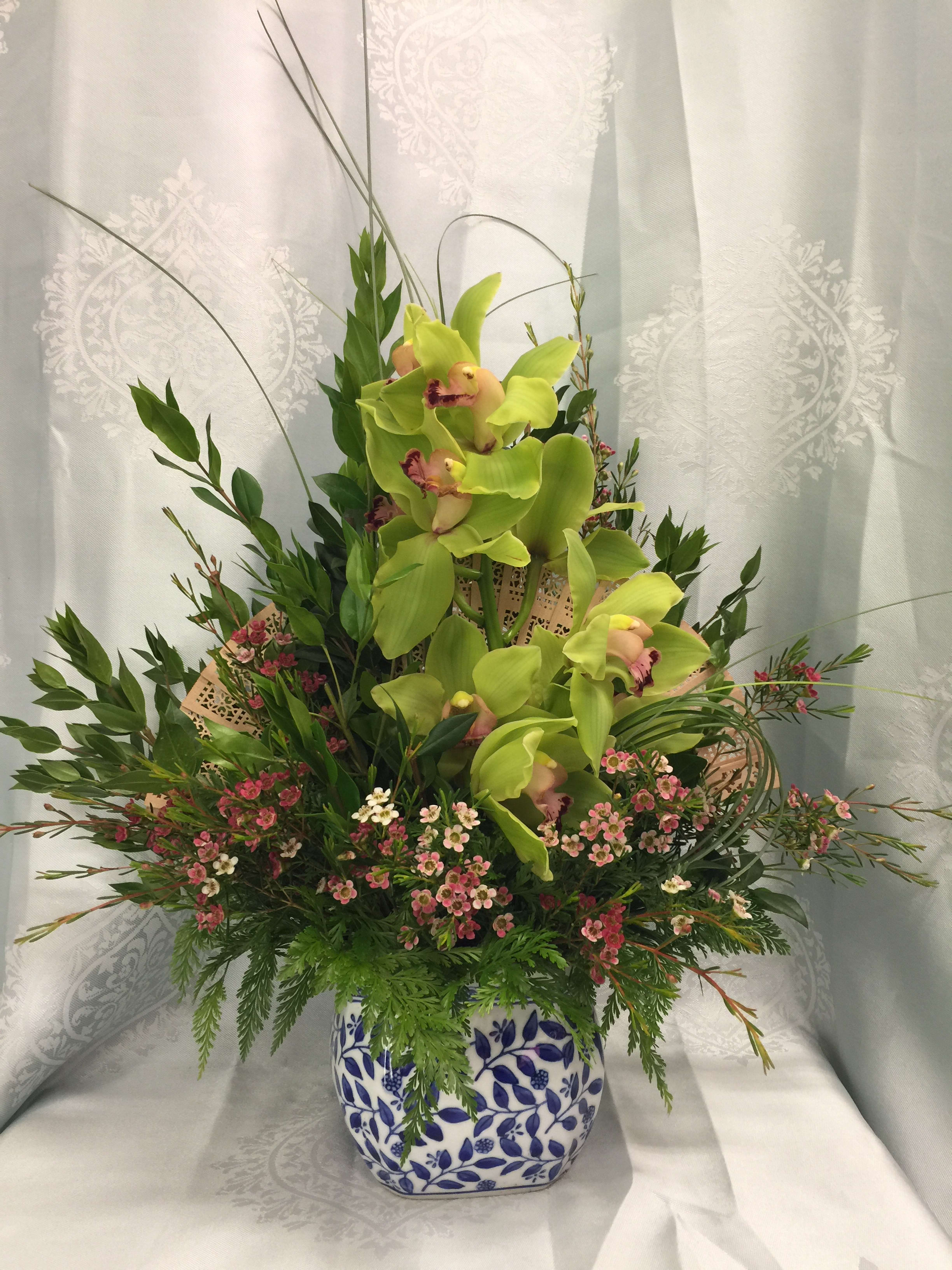 Cymbidium Fan Floral arrangement in Honolulu, HI Flower Fair