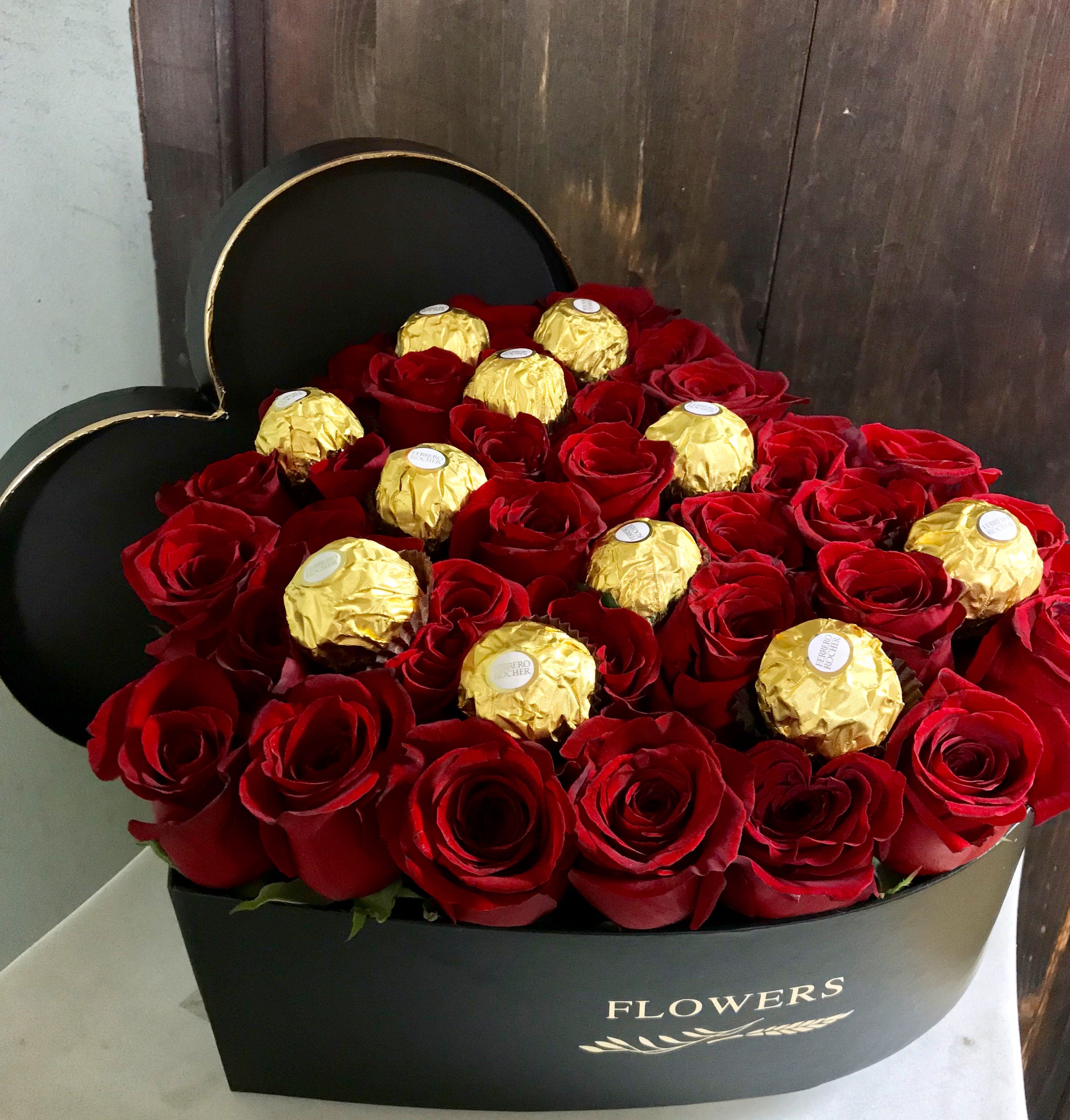 Roses & Chocolate in Los Angeles, CA | Brenda's Flowers