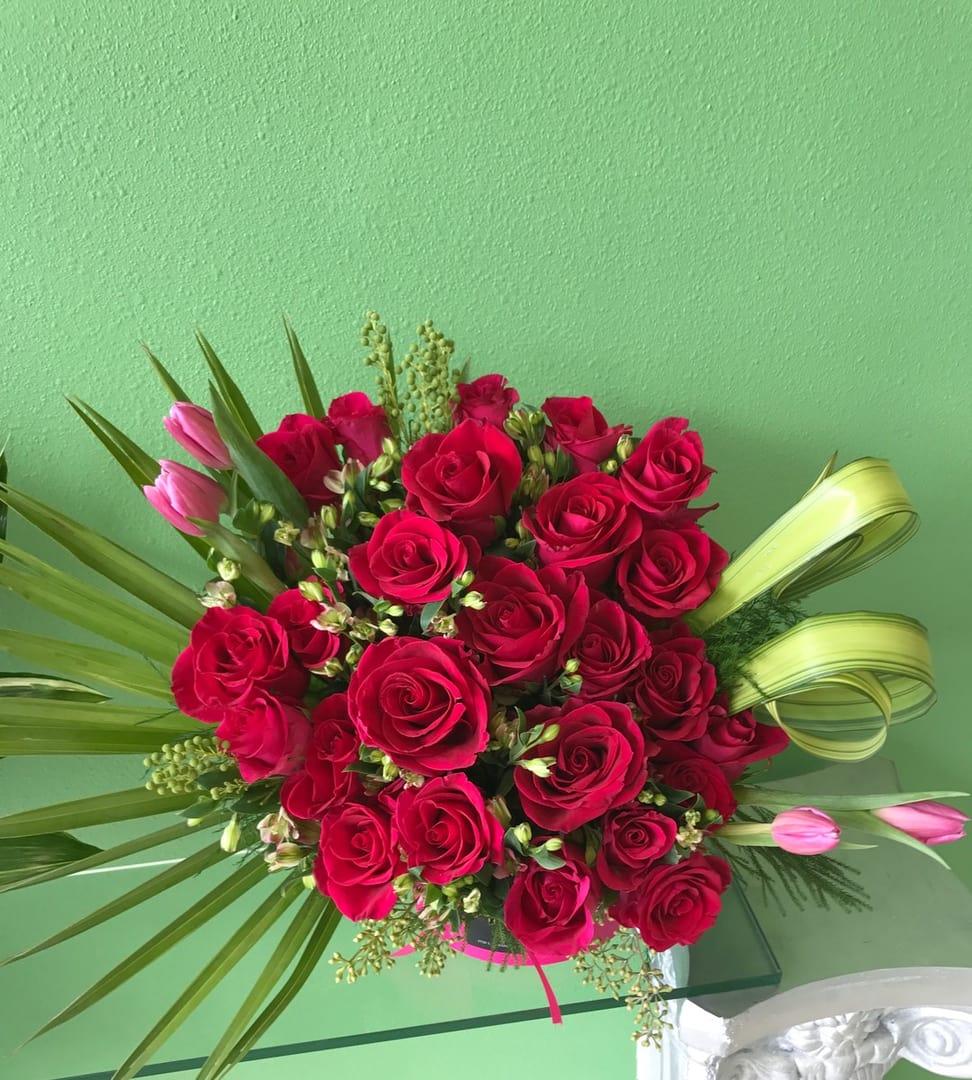 Rose Basket 16 in Denver, CO Lucy's Flowers & Design