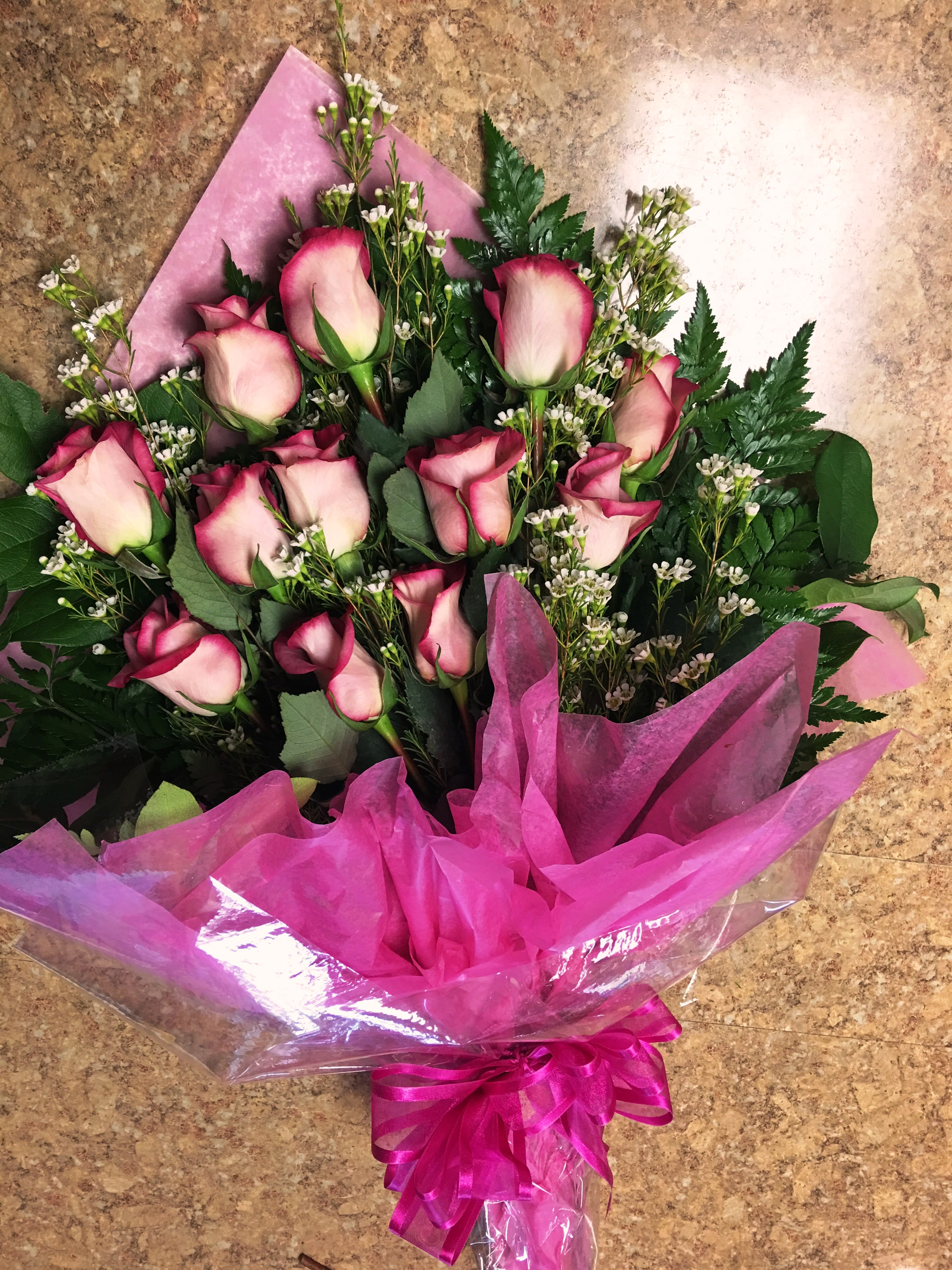 Beautiful Wrapped Roses Bouquet In San Diego Ca Lizs Flowers 0264