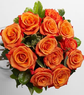 Orange Rose Bouquet in Miami Beach, FL | Miami Beach Flowers®