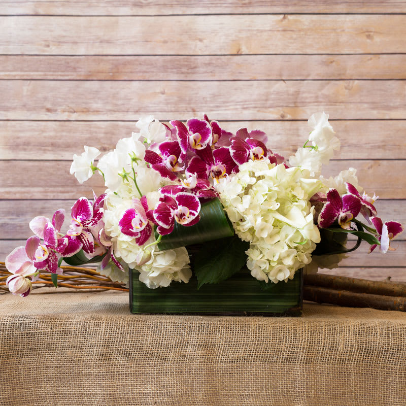 OBLONG CENTERPIECE in New York, NY | Flowers by Philip