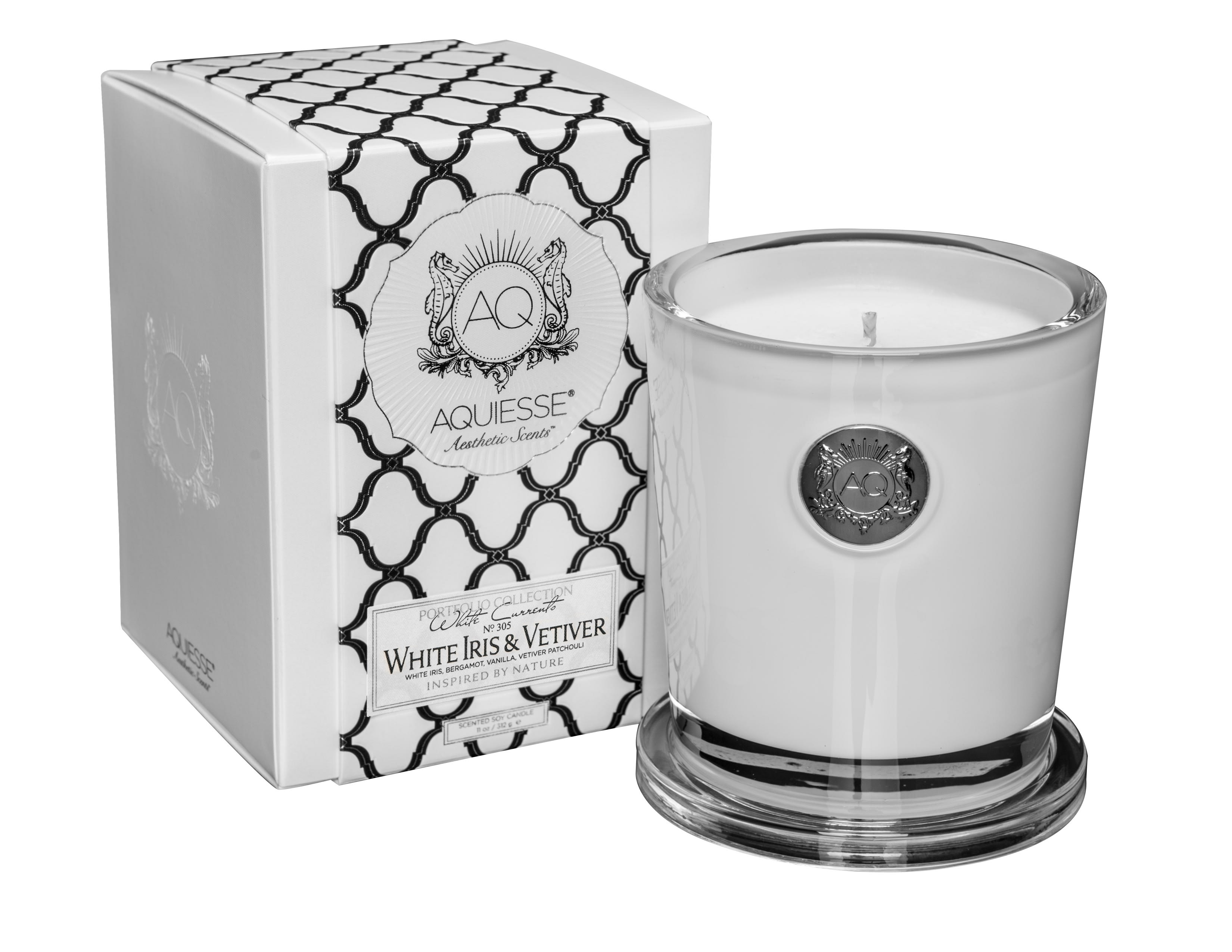 Aquiesse White Iris & Vetiver- 11 oz Soy Candle in Arcadia, CA | MDS ...