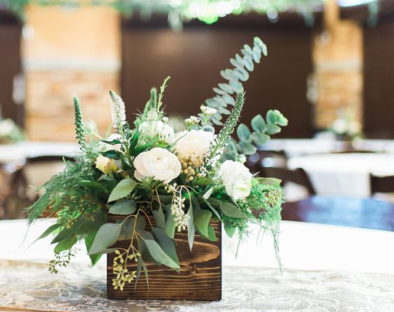 Rustic Wood Box By The Twisted Vine Floral Design Studio