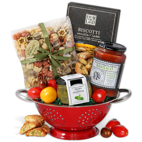 VIP Pasta Gift Basket with Keepsake Strainer HGB5013 23 day
