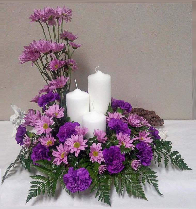 Lavender Memorial Tributes In Slidell La Weathers Flower Market - 