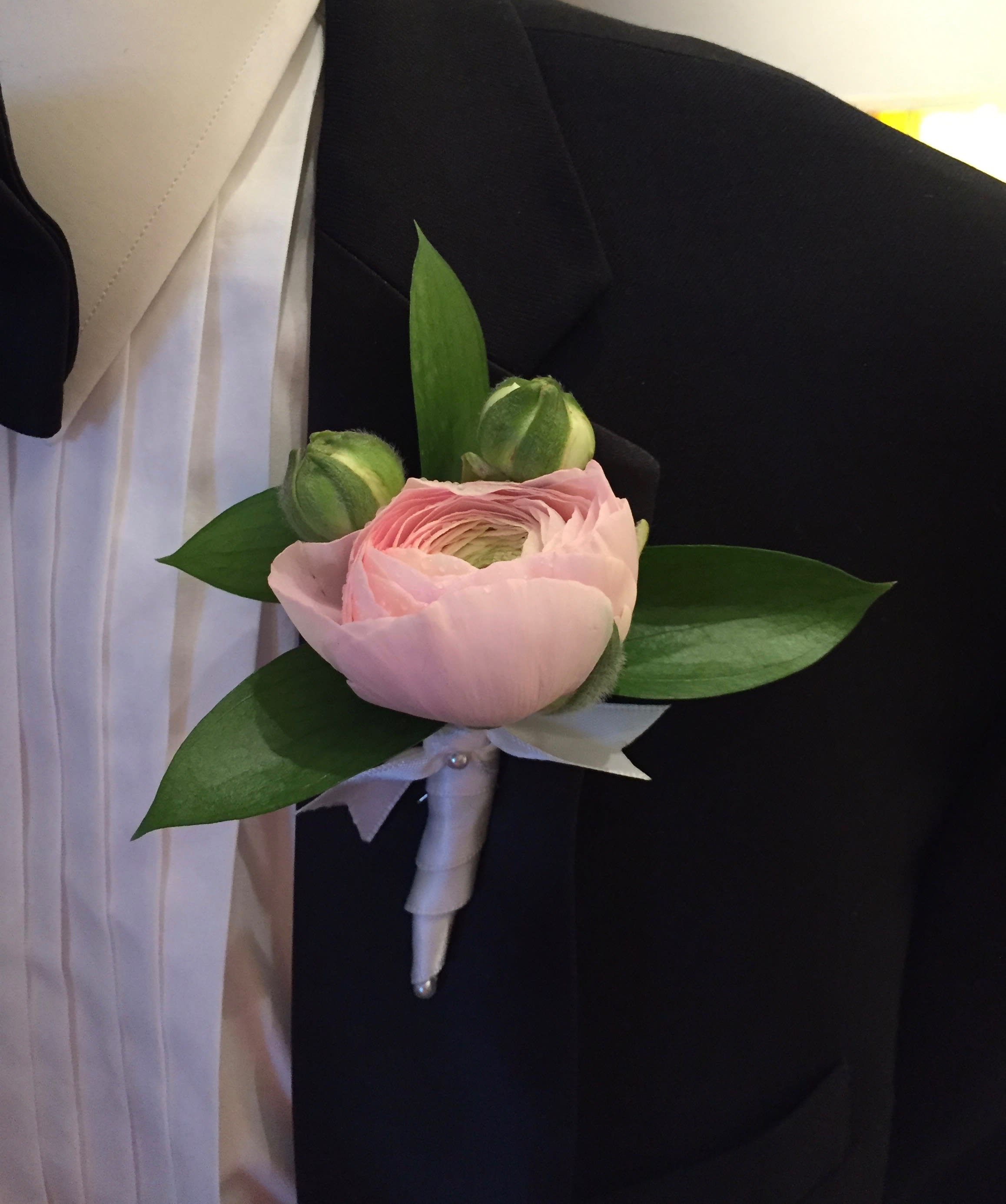 Pastel Pleasure Boutonniere in Montchanin, DE Petals Flowers and Fine