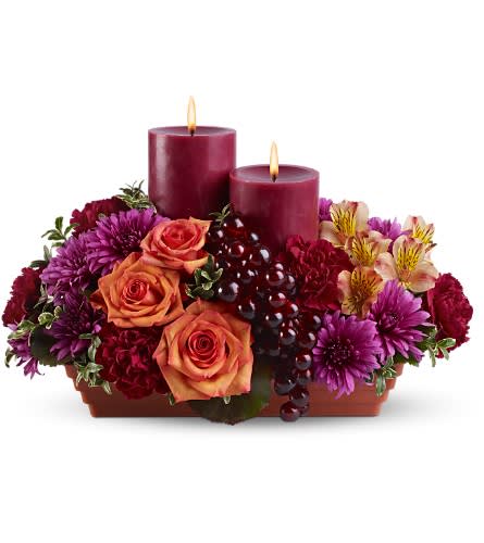 Bordeaux By Candlelight In Los Angeles Ca Helms Flowers Inc