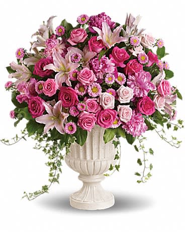 Passionate Pink Garden Arrangement In Aiken Sc Ivy Cottage