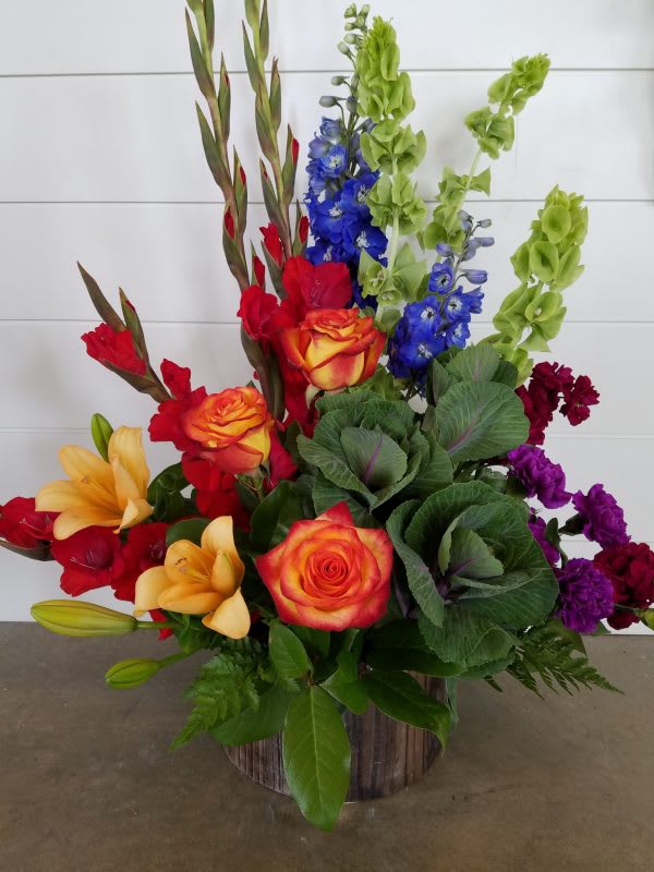 Colorful Celebration of Life in Provo, UT Bloomique Flower Studio