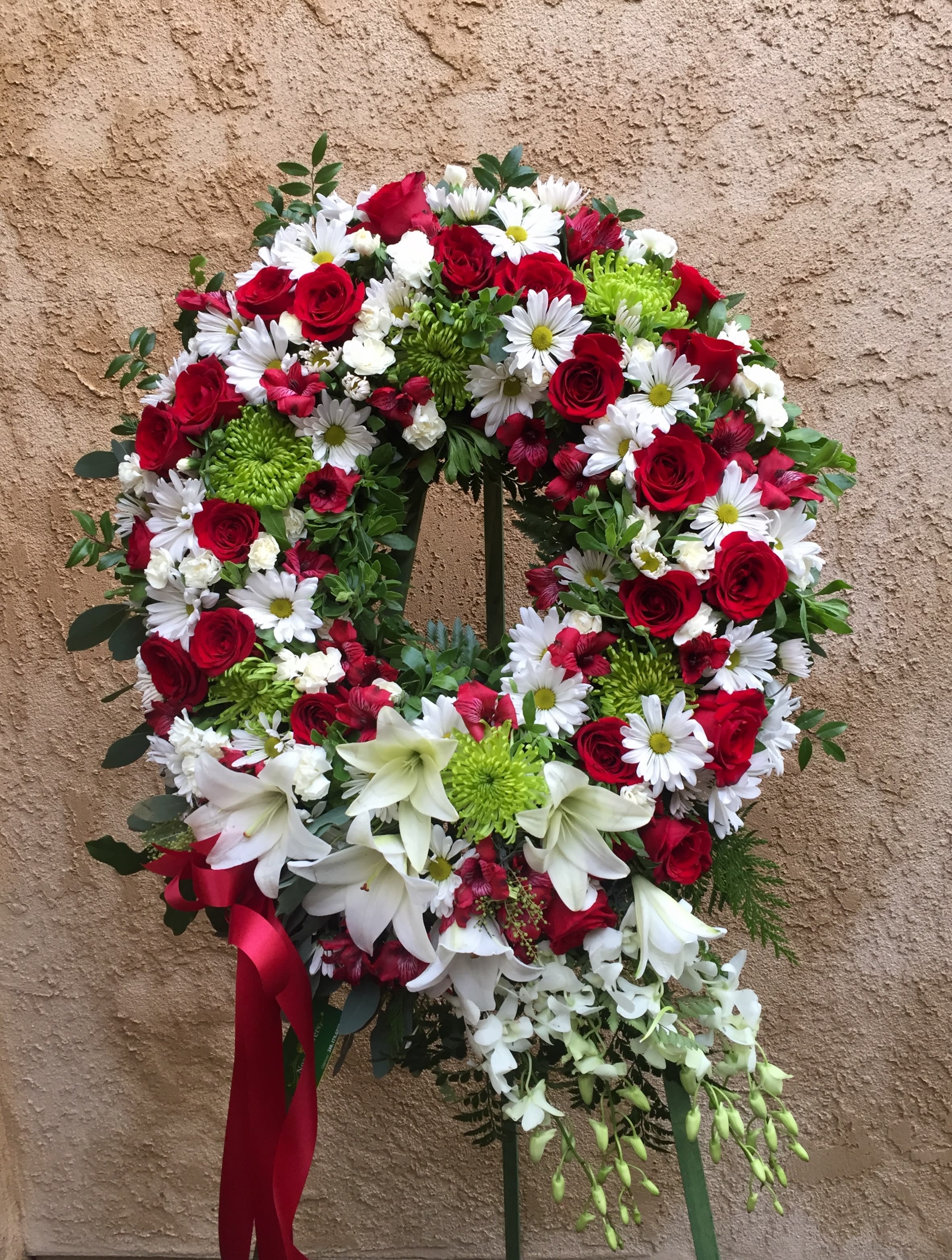 Funeral Wreath 8 In Huntington Beach Ca Huntington Flowers