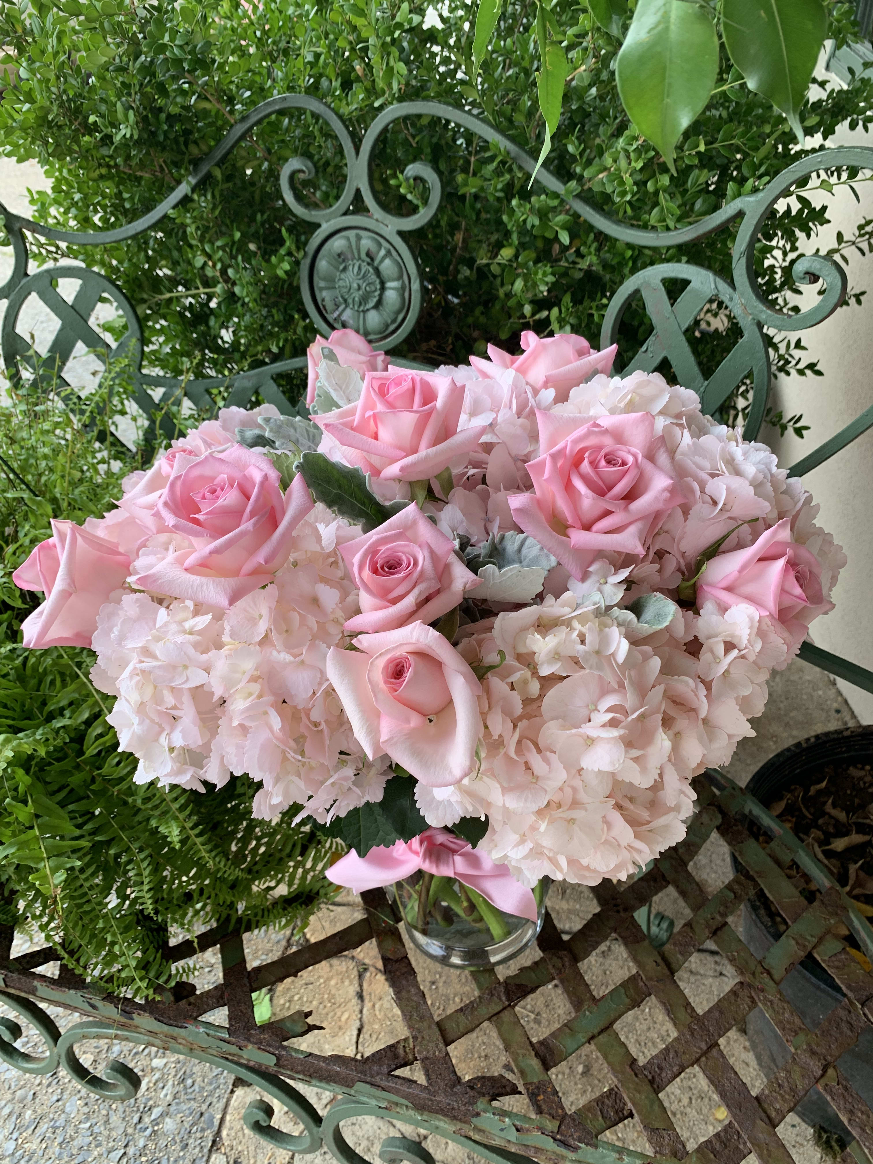Precious Pink Garden in Staten Island, NY | Flowers by Bernard