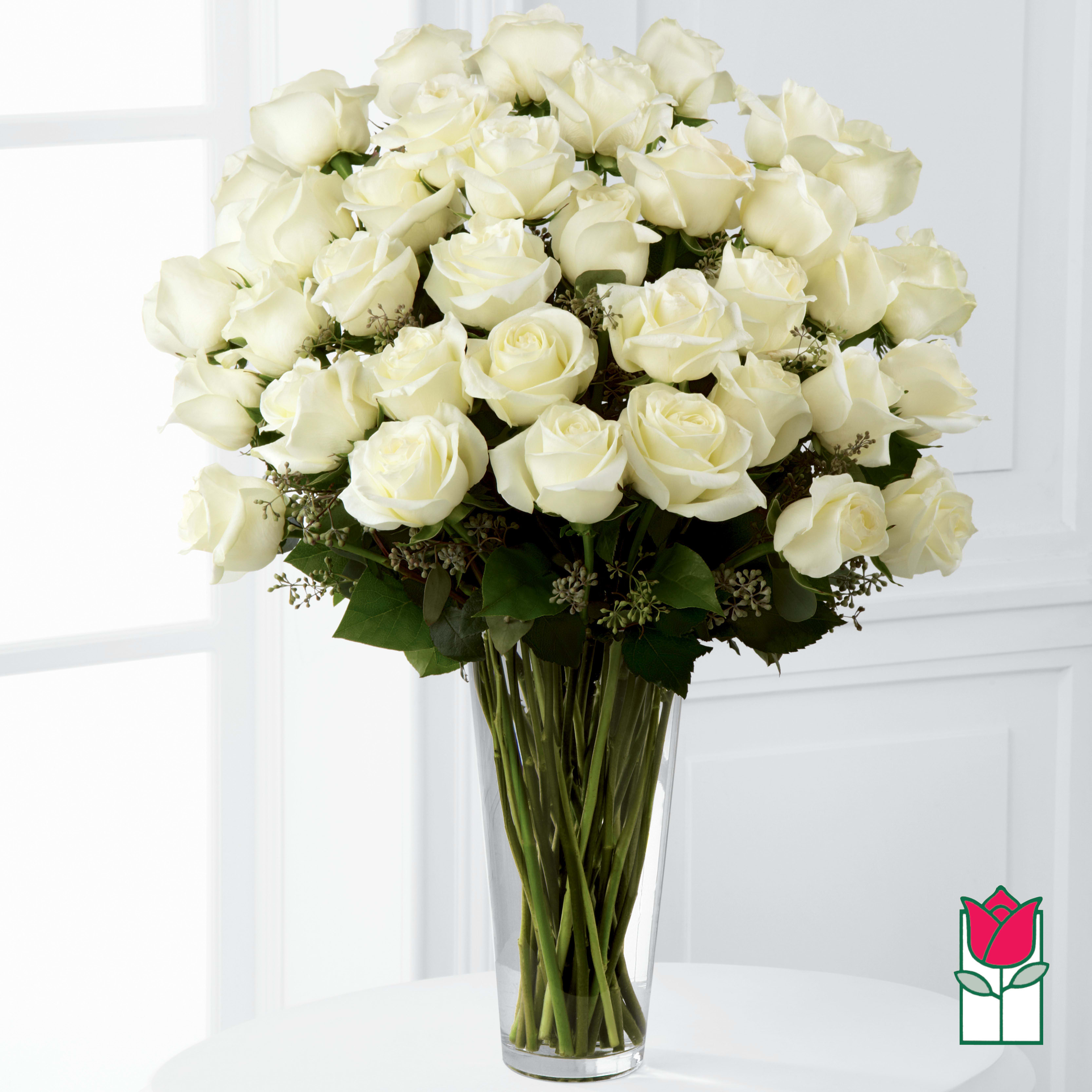 Beretania's 3 Dozen White Rose Bouquet in Honolulu, HI Beretania Florist
