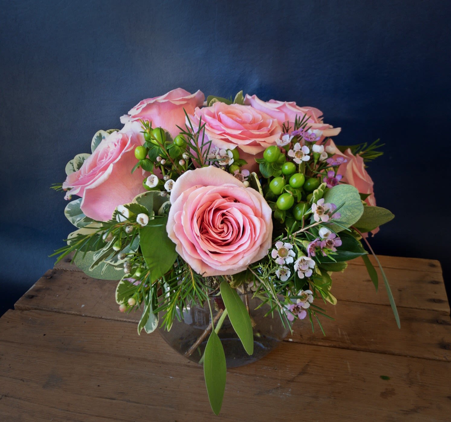 Pink Rose Bowl In Salina Ks Lauren Quinn Flower Boutique