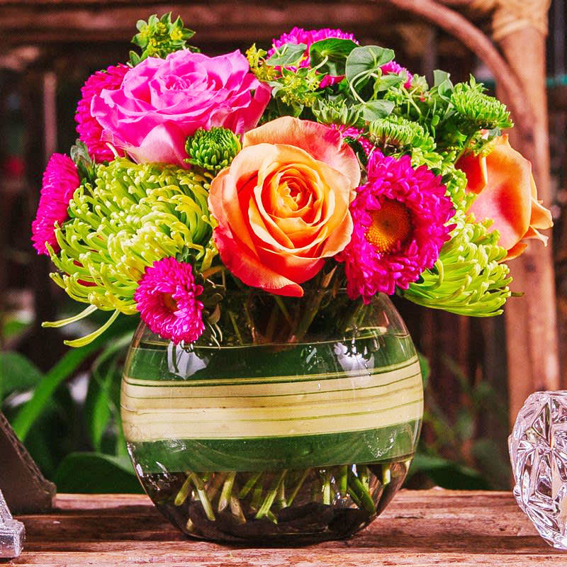 Bubble Bowl Arrangement in San Jose, CA Valley Florist