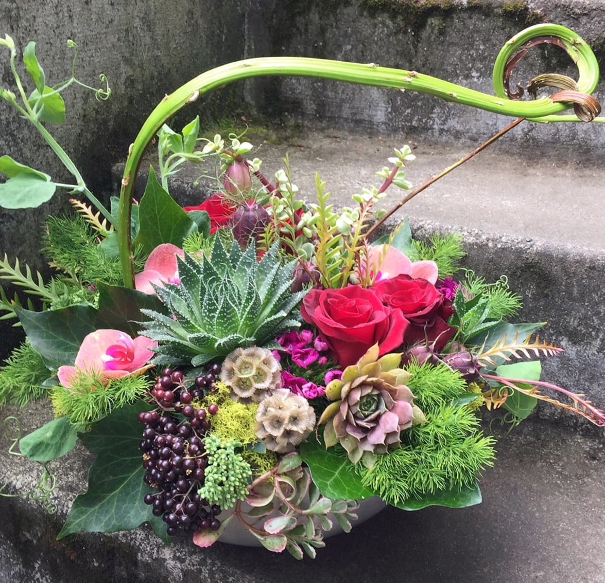 Large Texture Bowl in Seattle, WA | Fiori Floral Design This background vector image is customizable and includes some swirls and texture in its design.