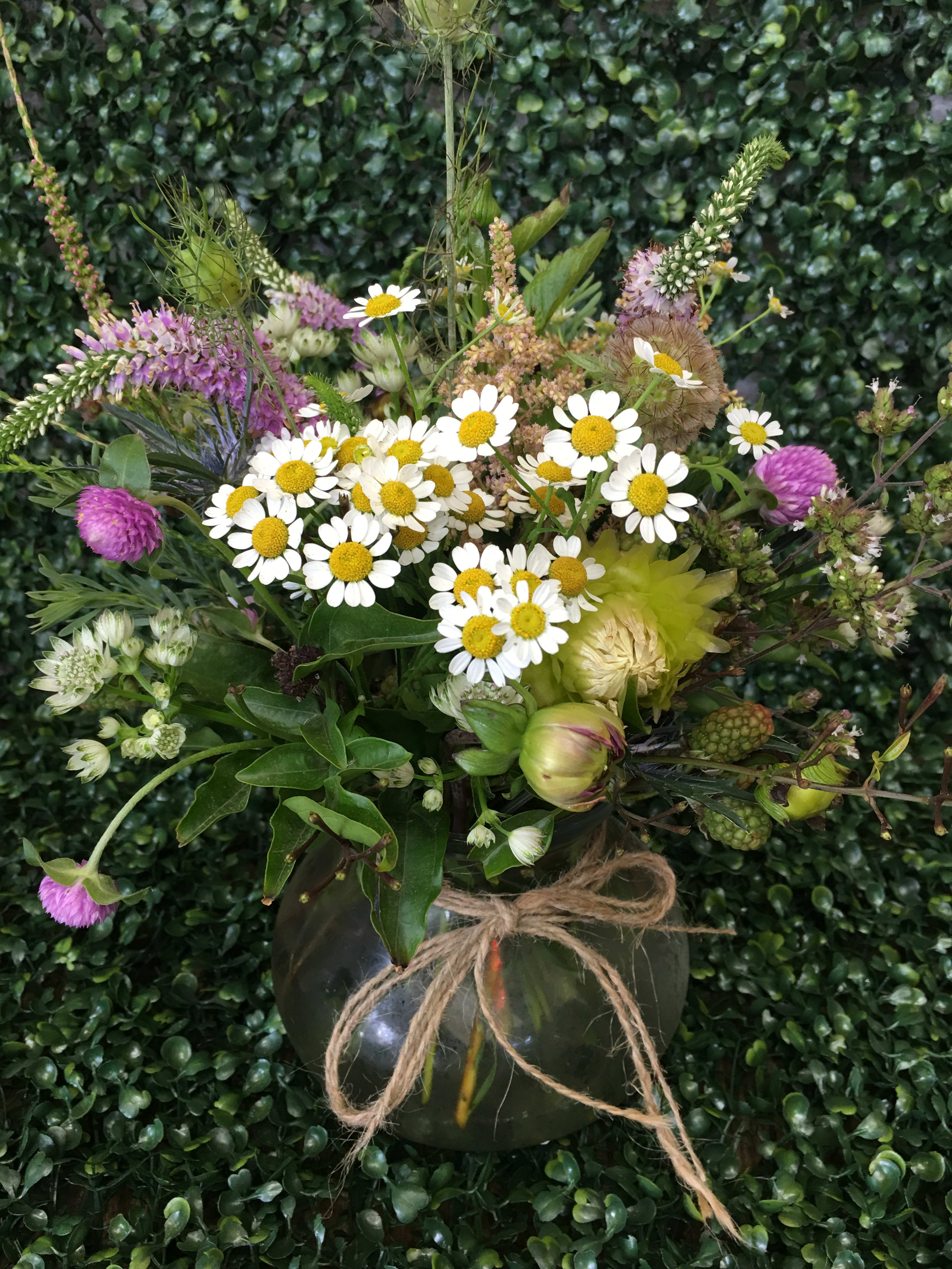 Vase of Wildflowers in Los Angeles, CA Highland Park Florist