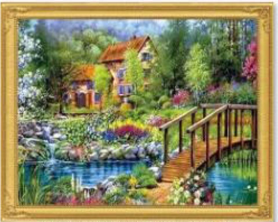 Cottage Diamond Painting Kit In Poseyville In Joni S Flower Shop
