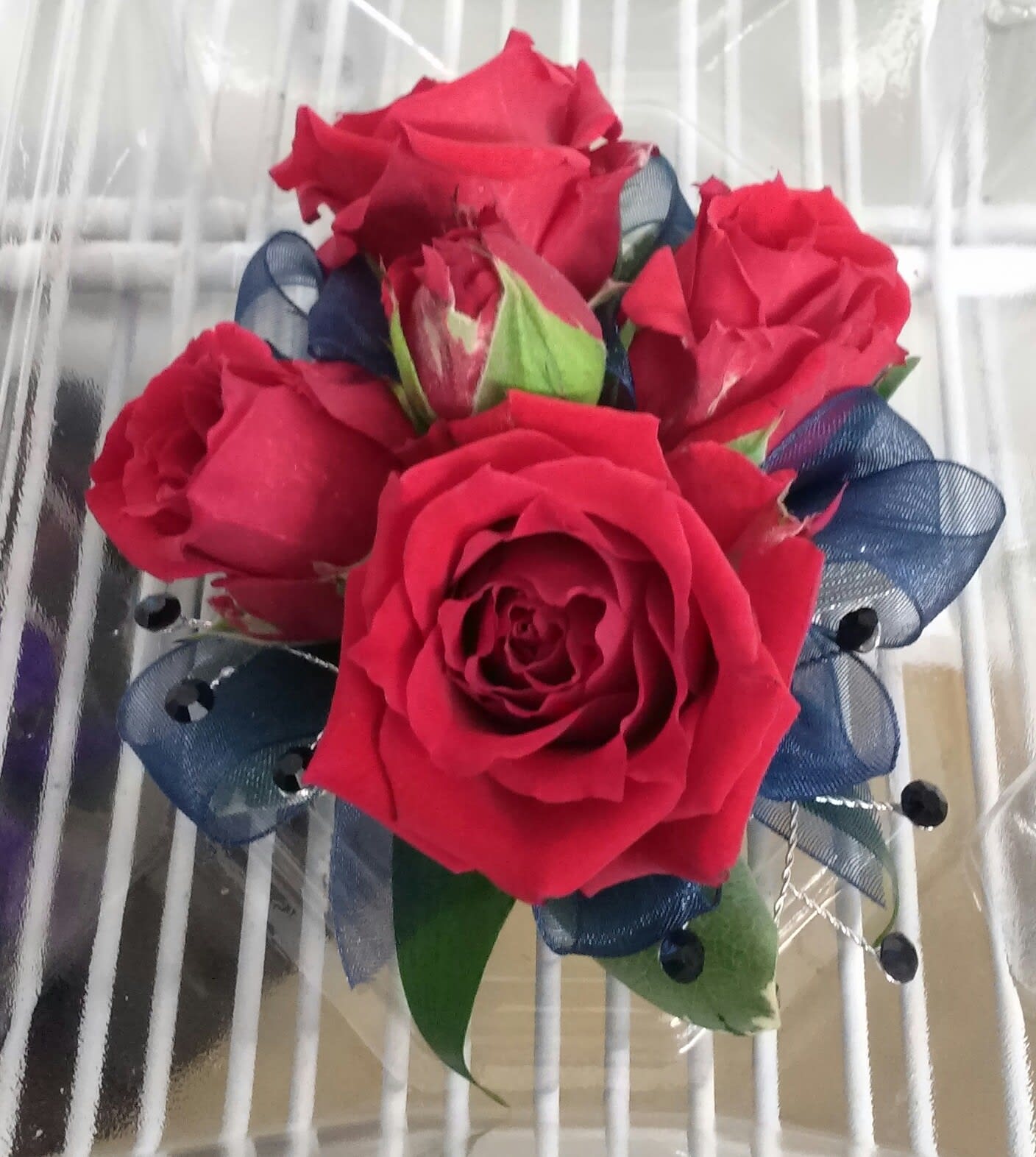 red corsage
