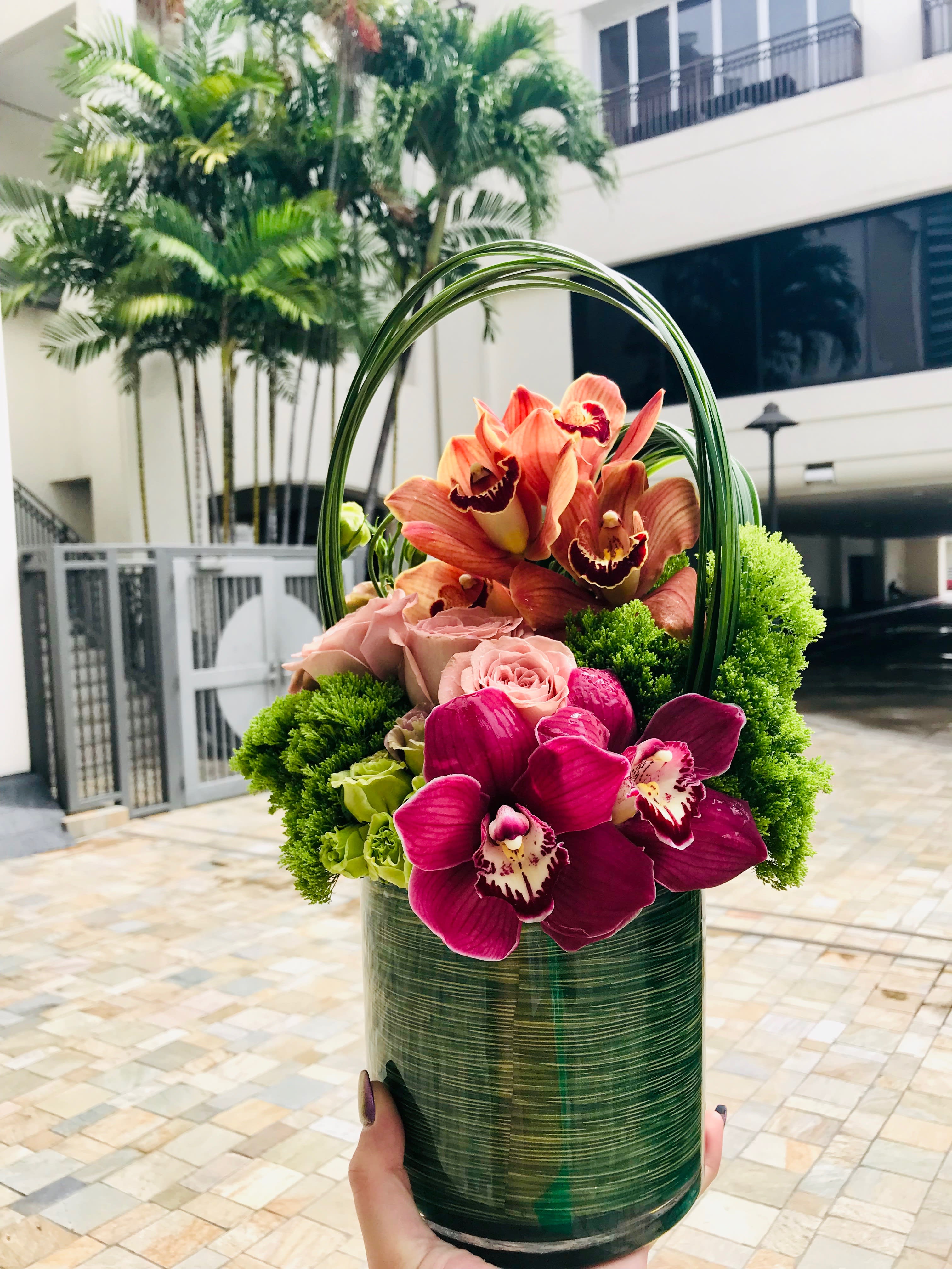 Orchid Modern Love In Honolulu Hi J Adore Couture Floral Styling