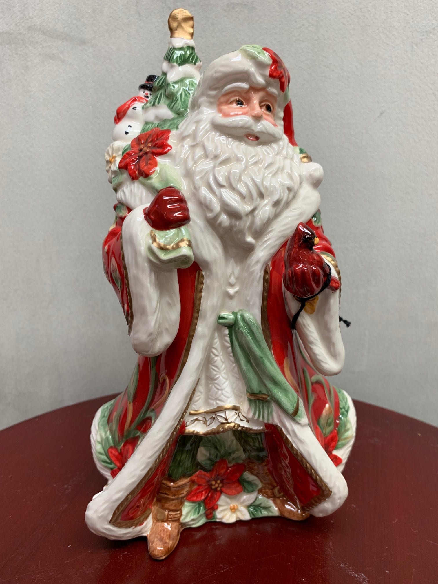 fitz and floyd santa on horse figurine