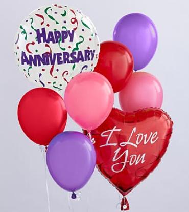 The Anniversary Balloon Bunch In Denver Co Diamond Floral Designs