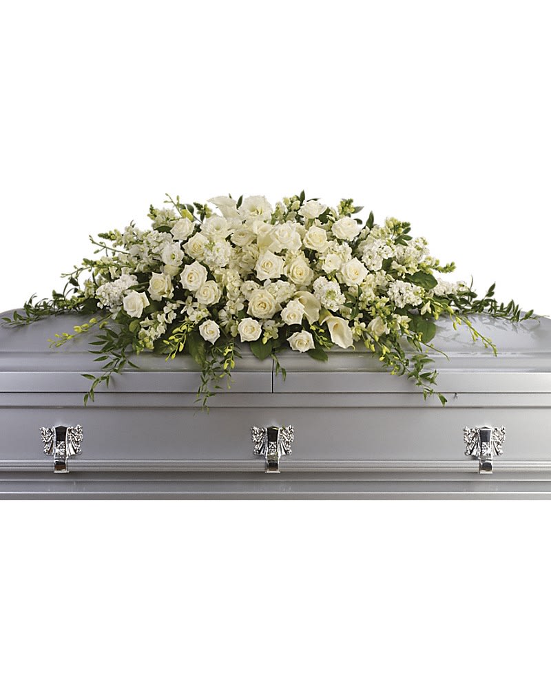 Kf T229 3a Purity And Peace Casket Spray In Dunkirk Md Karen S Of Calvert Florist Gifts