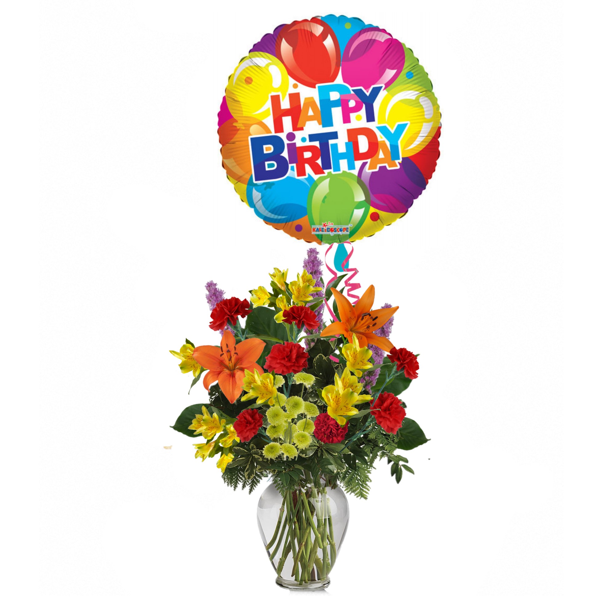 Birthday Balloon Bouquet In Waterbury Ct The Orchid Florist