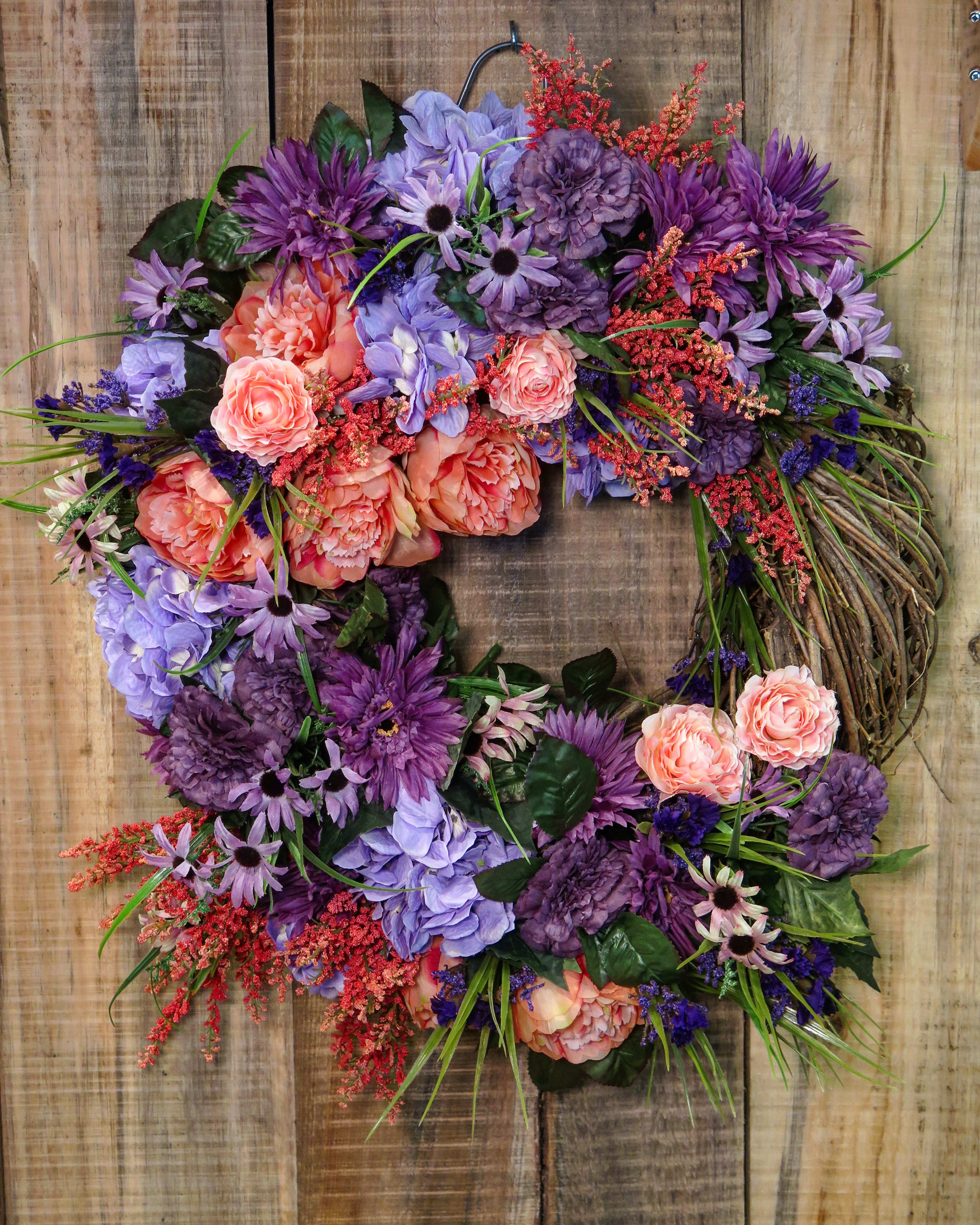 Couronne De Fleurs En Soile Lavande In Worcester Ma La Jolie Fleur