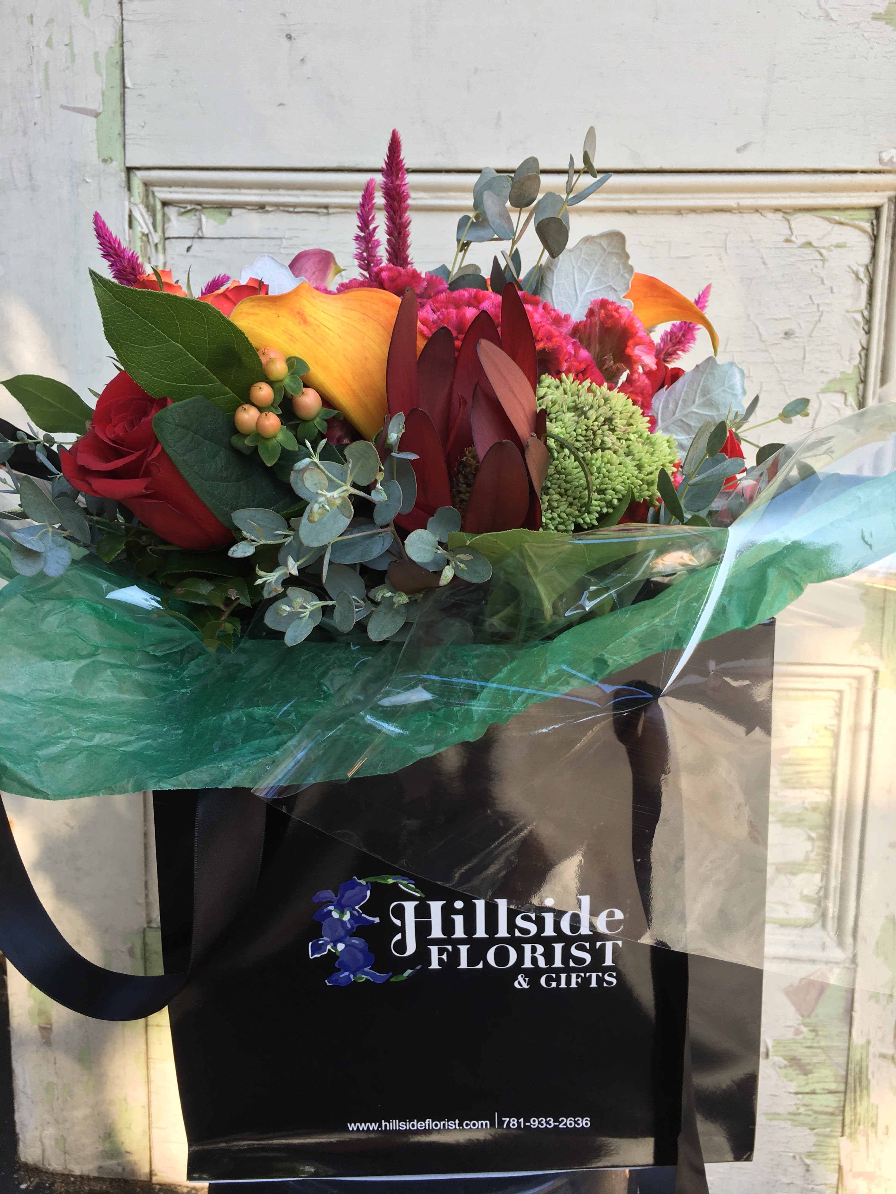 Hillside Florist Flower Bag in Woburn, MA Hillside Florist