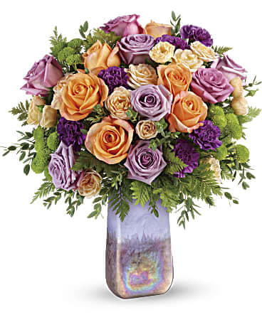 Amethyst Sunrise Bouquet In San Mateo Ca Dana S Flower Basket