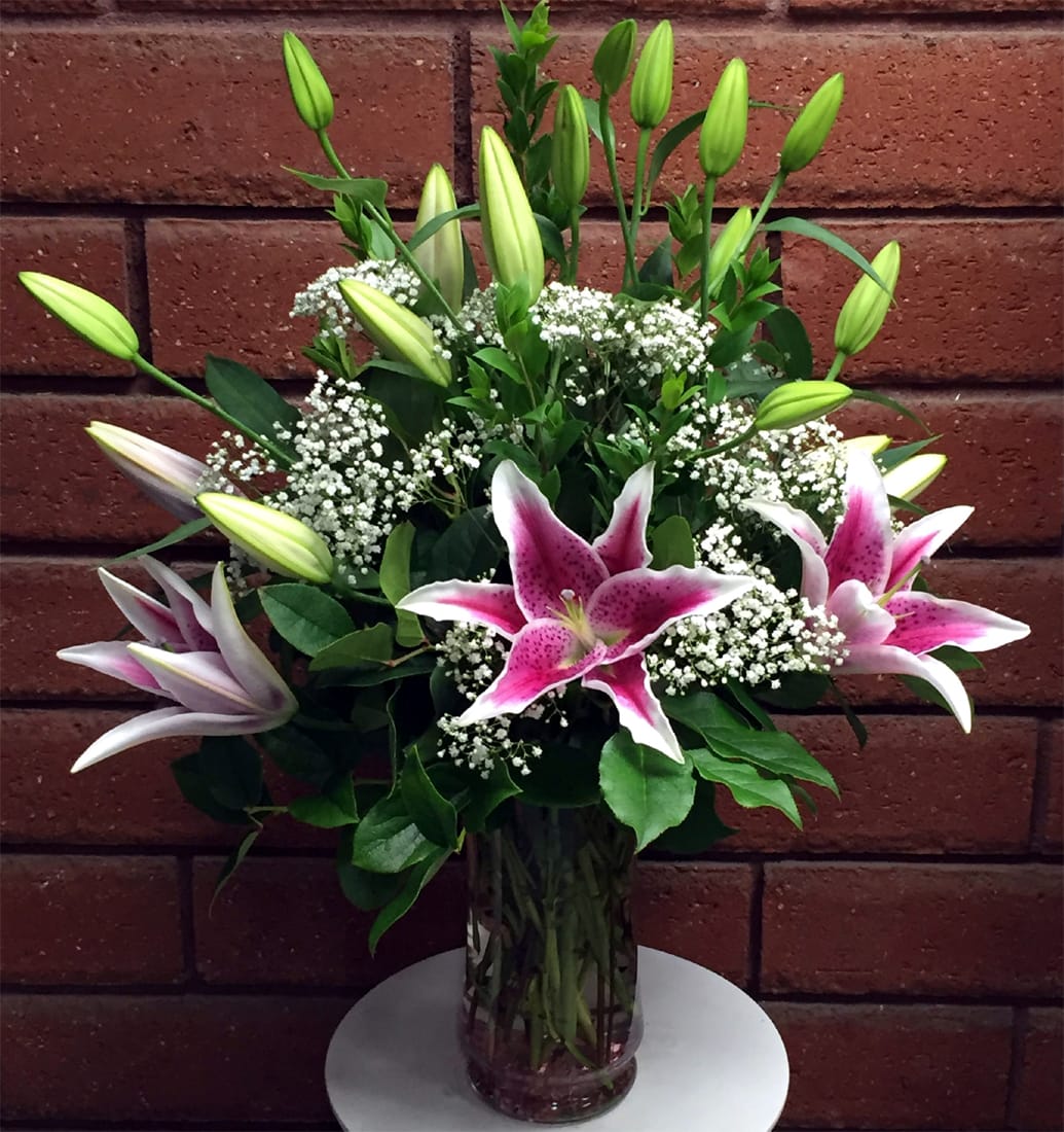 Luxurious Stargazer Lilies Vase in San Diego, CA House of Stemms