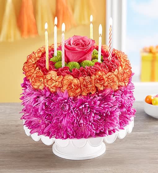 Birthday Wishes Flower Cake 174313 In Springfield Il Friday Z