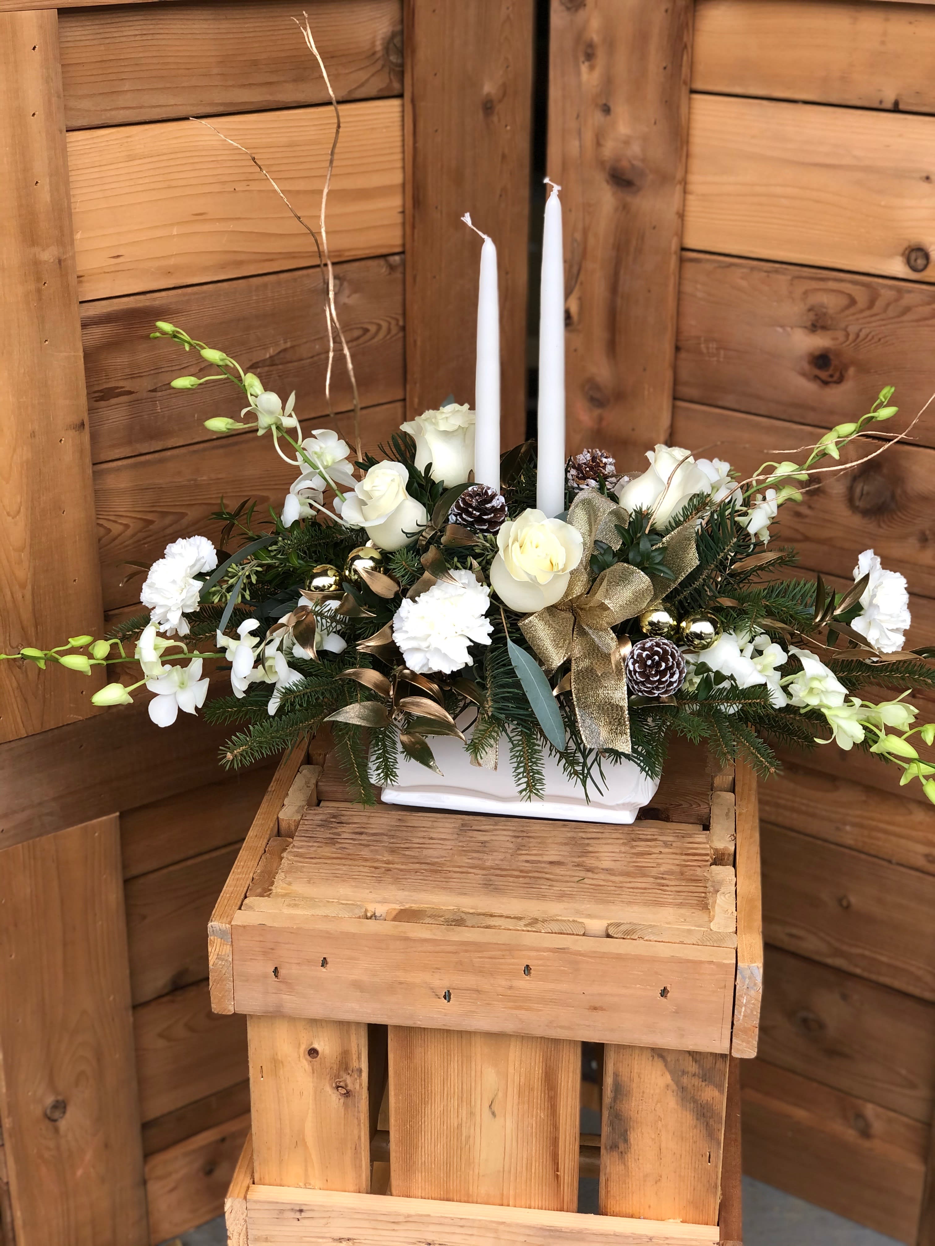 All White Holiday Elegance In La Plata Md Gateway Florist