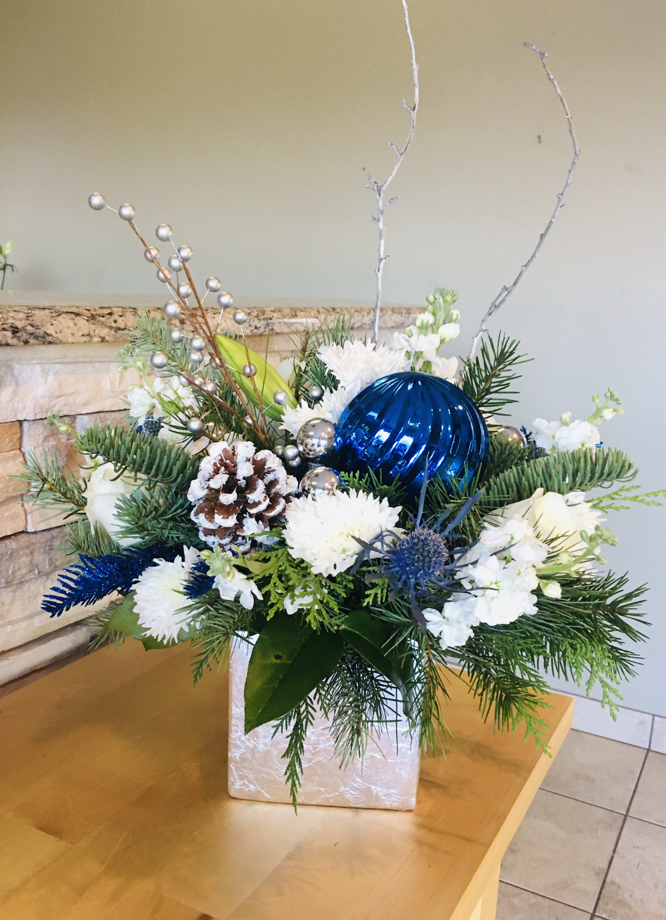Blue Christmas in Troy, MI Floranza Designs
