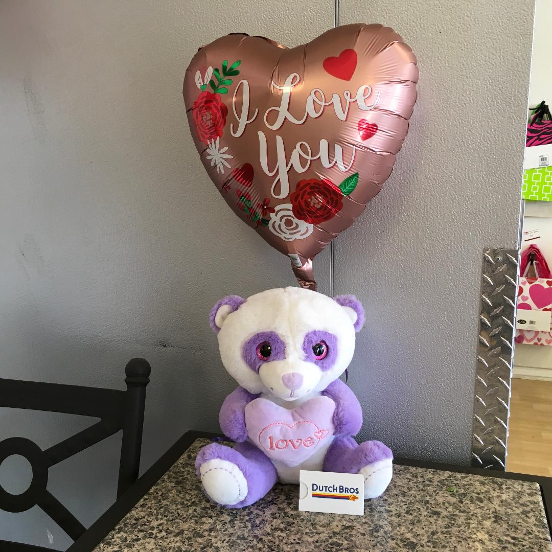 Lavender Love Bear & Dutch Bros. in Tempe, AZ | Campus Flowers