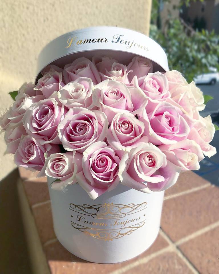 Le Petite Pink Rose Signature Box in Newport Beach, CA L'amour Toujours Flower Boutique