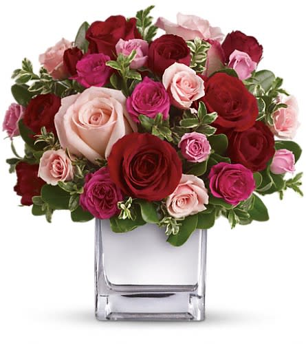 Teleflora's Love Medley Bouquet with Red Roses - by The ...