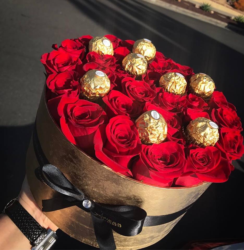 A Box Of Roses And Chocolates By Boxed Flowers And Sweets