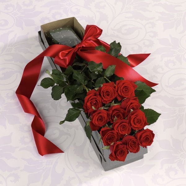 Boxed Dozen of Roses in Downingtown, PA Blue Moon Florist