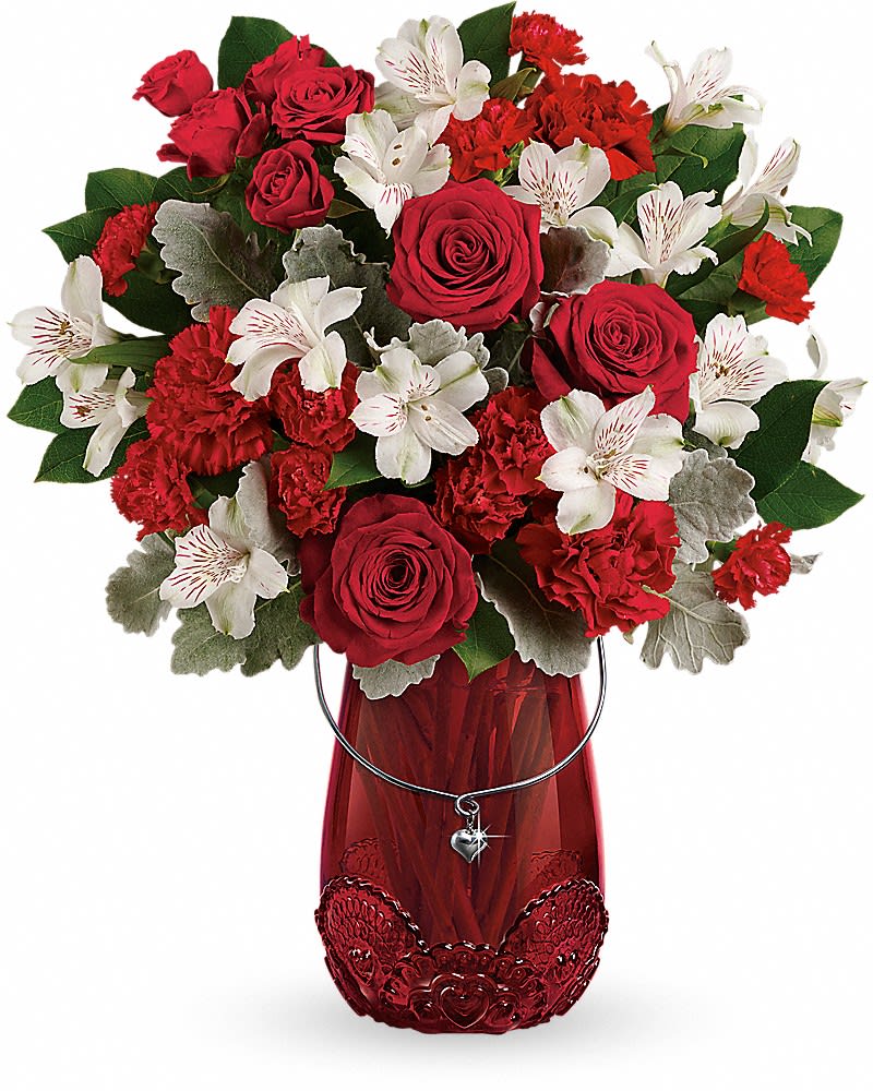 Teleflora's Red Haute Bouquet in Marrero, LA Westbank Florist LLC