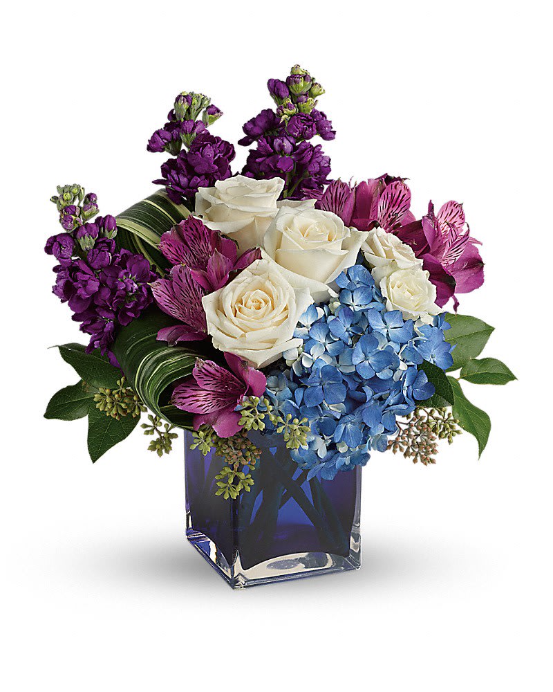 Portrait In Purple Bouquet In Marrero La Westbank Florist Llc