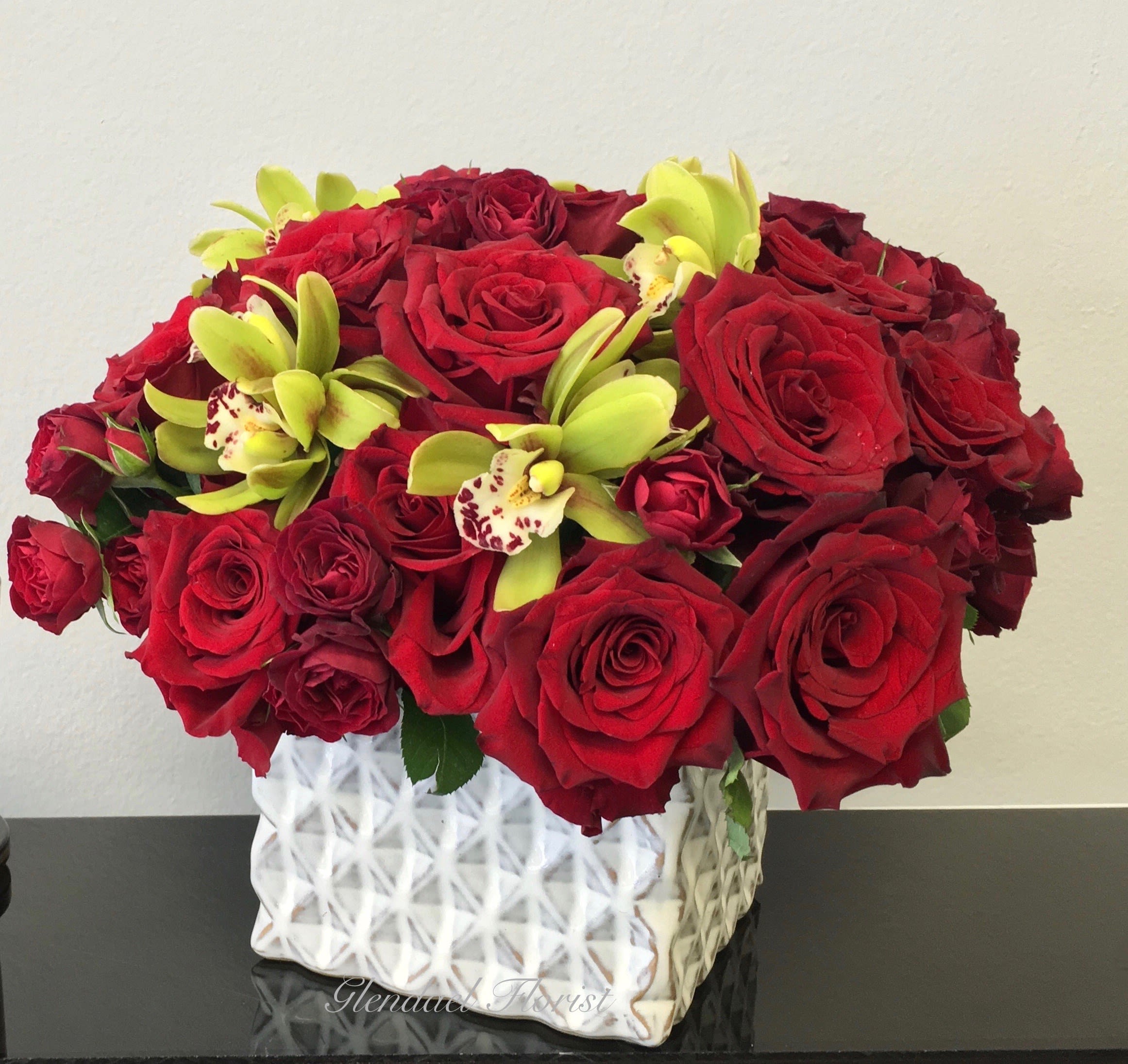 Red Rose and Orchid Special Glendale Florist in Glendale, CA