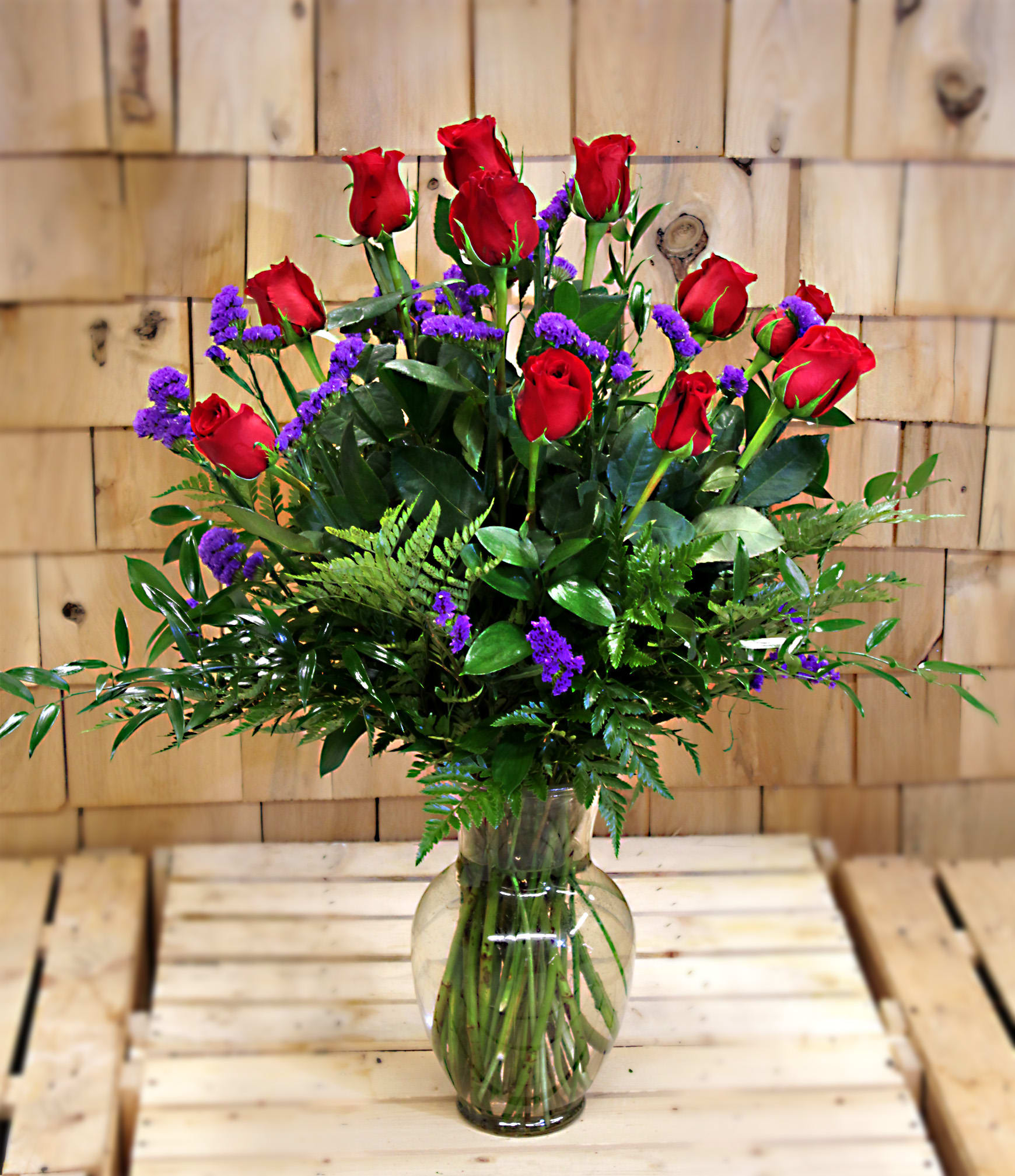 Valentine's Day Dozen Red Roses in Wayne, PA Market Fresh Flowers