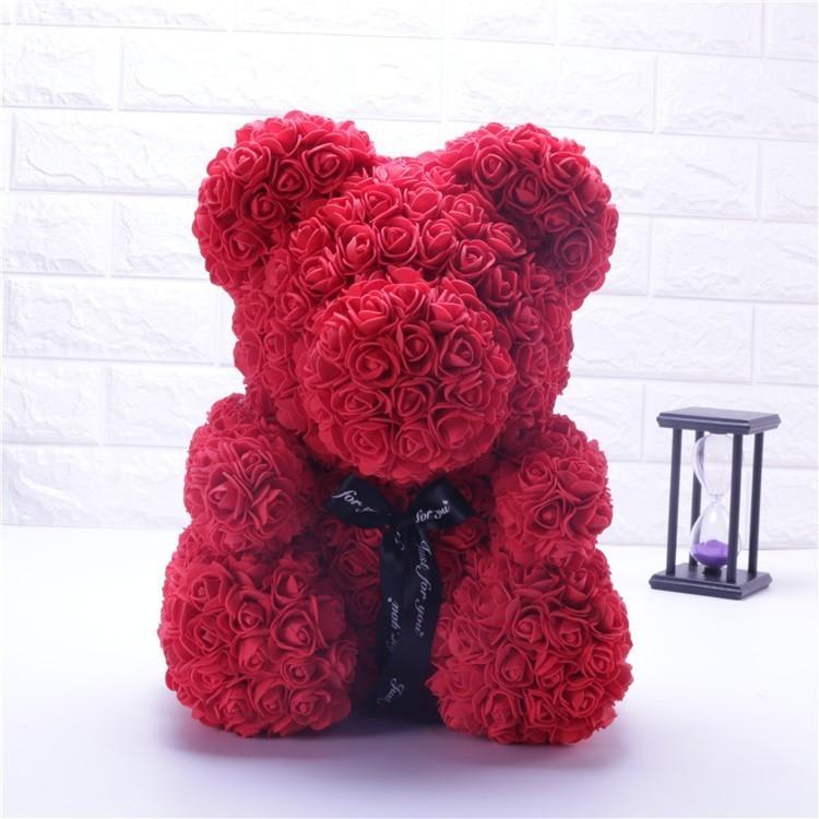 small rose teddy bear