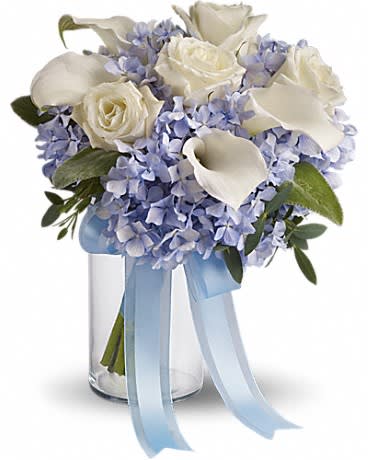 Love In Blue Bouquet In Aiken Sc Ivy Cottage Flowers Gifts