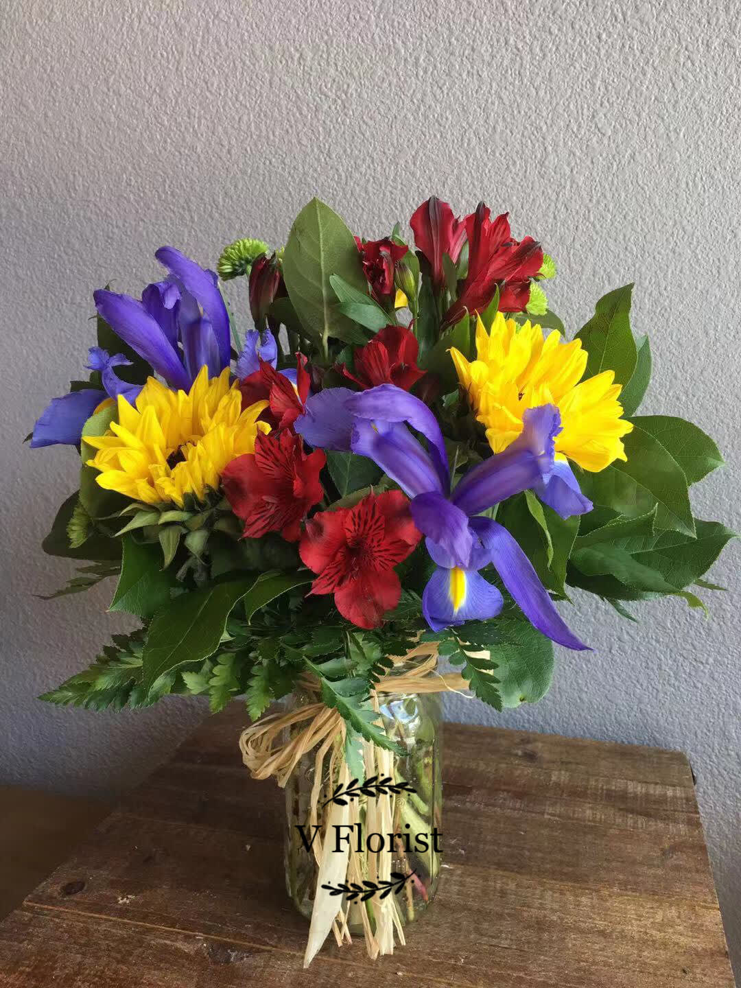 Flower Fields Mason Jar in Las Vegas, NV | V Florist