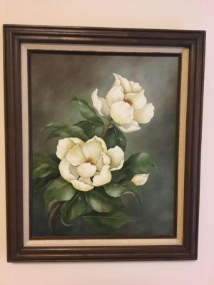 Magnolia Oil Painting On Canvas New G69 In Sumter Sc